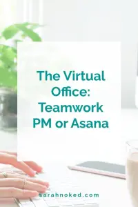 The Virtual Office: Teamwork PM or Asana- Project management tool